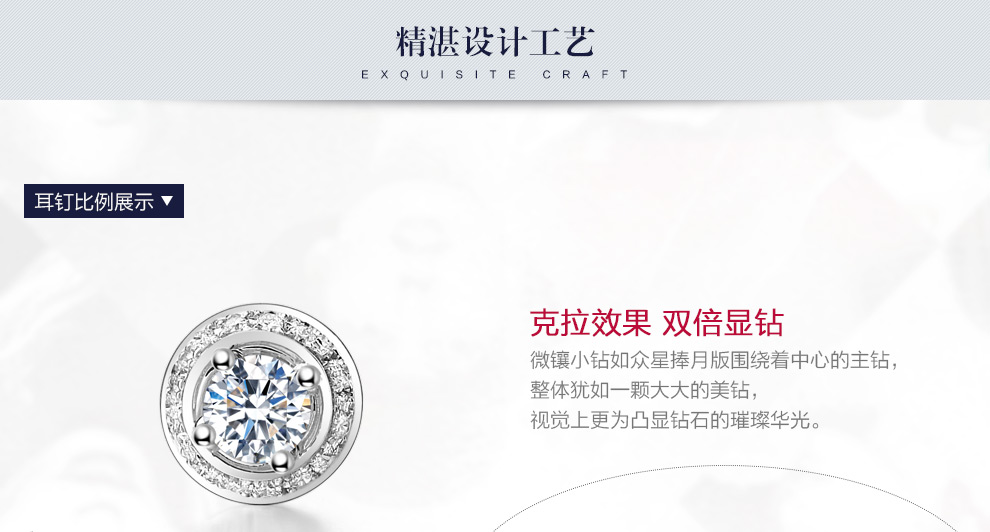 璀璨之星/18K金钻石耳钉